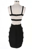Women's black strappy harness cutout bodycon mini dress - photo 3