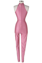 Women's Halter Tie-Back Cutout Jumpsuit - photo 3