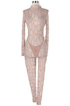 Women's Lace Long Sleeve Fitted Jumpsuit