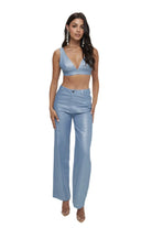 Blue denim set outfit view - Epicplacess