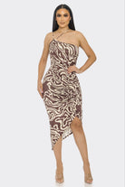 Women's Midnight Charm Front Detail Midi Dress – front view