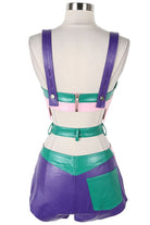 Women's Abstract Print Crop Top & Pants Set - photo 4