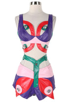 Women's Abstract Print Crop Top & Pants Set - photo 2