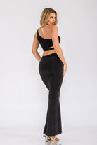 Women's Sculpted Allure Cutout Mermaid Skirt Set – front view