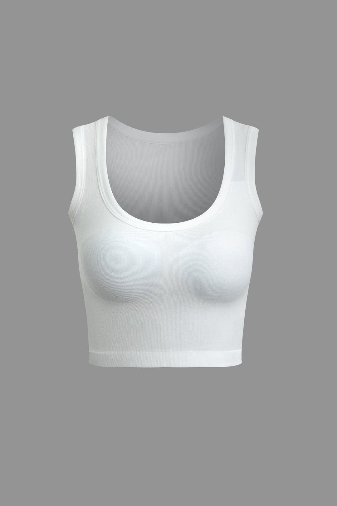 Women's Ribbed Seamless Crop Top – front view