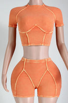 Shorts set back view