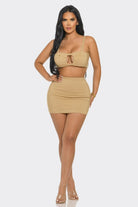Women's Sculpt Zip Top & Skirt Set – front view