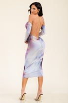 Women's Tube Long Sleeve Midi Dress – detail view