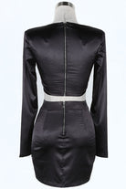 Women's Satin Blazer, Corset Top & Mini Skirt 3-Piece Set - photo 2