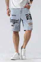 Distressed shorts outfit view - Epicplacess