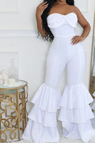 Ruffled jumpsuit front