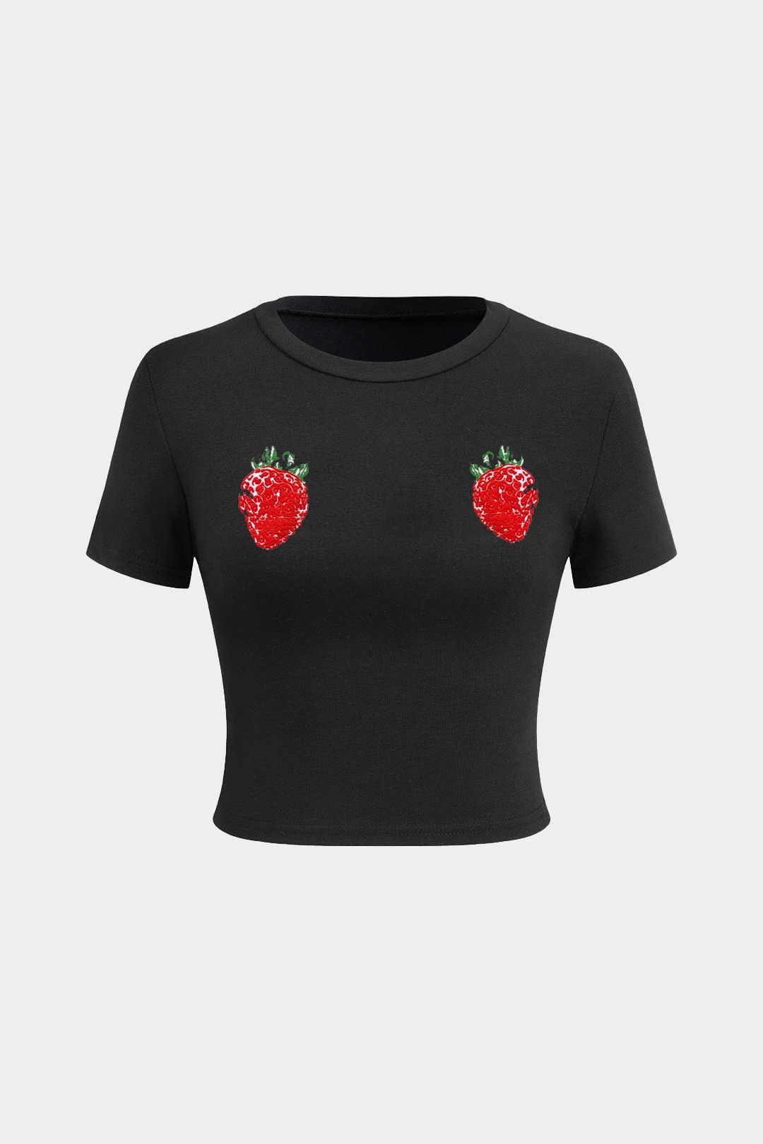 Women's Strawberry Graphic T-Shirt – front view