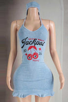 Mini dress side view