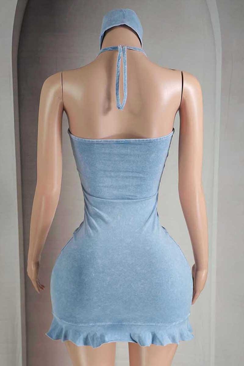 Mini dress back view
