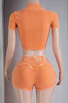 Shorts set back view