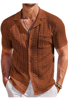Textured button-up shirt side view - Epicplacess