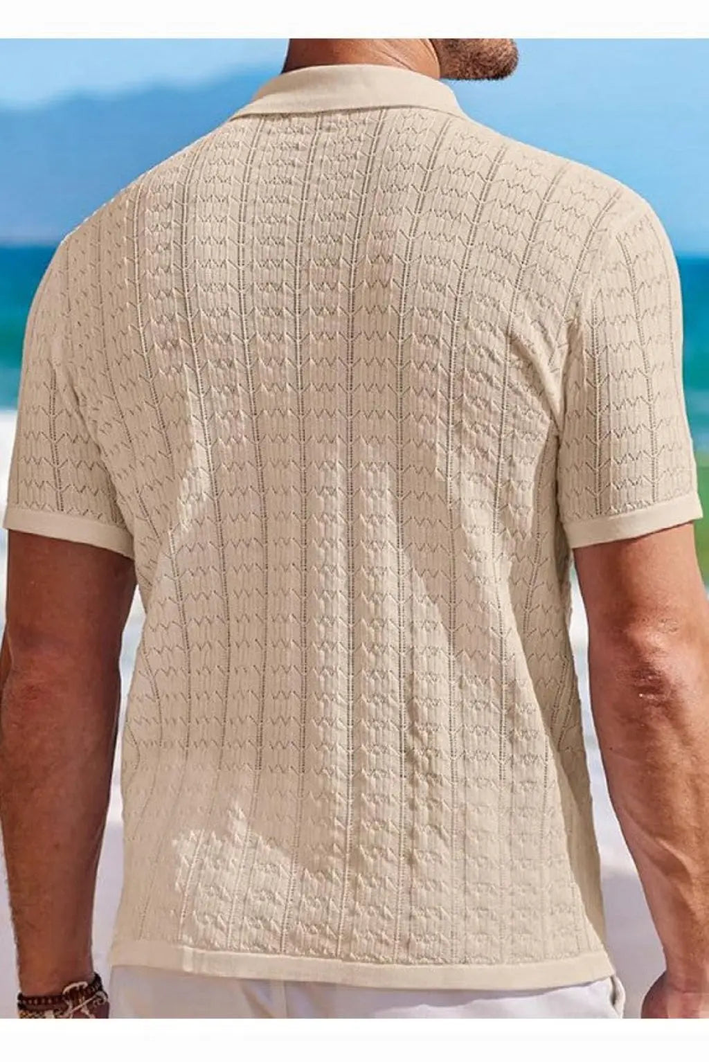 Cuban collar shirt front view - Epicplacess