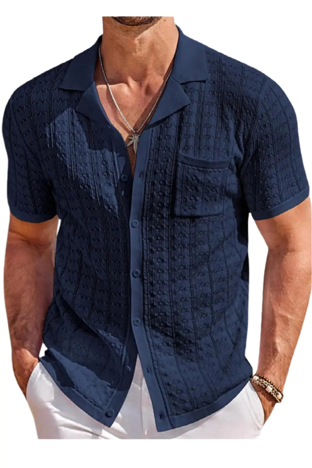 Textured shirt outfit view - Epicplacess
