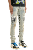 Tattoo print jeans final view - Epicplacess