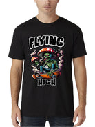 Black graphic tee front view - Epicplacess