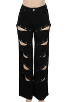 Women's Cutout Wide-Leg Pants