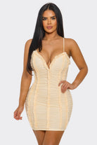 Women's Candy Crush Ruched Bodycon Mini Dress – side view