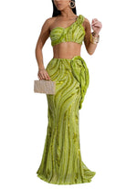 Sequin maxi skirt set detail - Epicplacess