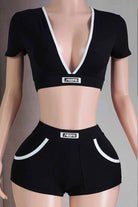 Bralette shorts set front