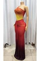 Ombre dress side view