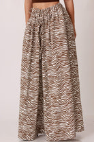 Animal print pants side view