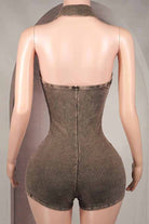 Mineral wash romper side