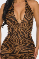 Women's Brown Savage Mirage Dress – back view