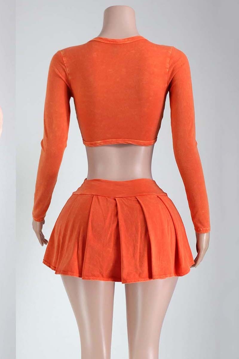 Skirt set back view