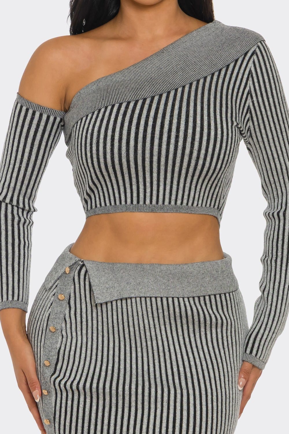 Women's Lunar Stripes Set – full-length view