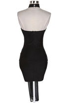 Women's Embellished Halter Fringe Mini Dress - photo 3