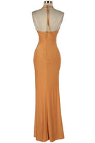 Women's Sequin Bodice Halter Mermaid Gown - photo 3