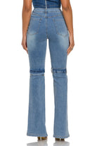 Women's High-Waist Denim Flare Pants - photo 3