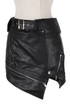 Women's Faux Leather Mini Skirt - photo 2
