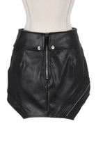 Women's Faux Leather Mini Skirt - photo 3