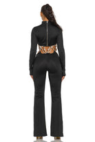 Women's Long Sleeve Cutout Flare Jumpsuit - photo 3