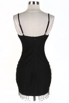 Women's Rhinestone Studded Strappy Mini Dress - photo 3
