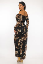 Women's Brown Midnight Botanica Jumpsuit – detail view