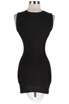 Women's Luxury Crystal Stone Sheer Mesh Mini Dress - photo 4