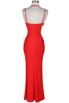 Women's Strapless Side Cutout Bodycon Maxi Dress - photo 3