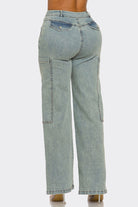 Women's High-Waist Wide-Leg Sage Wash Jeans - photo 3