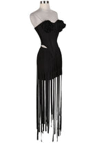 Women's Bandeau Top & Fringe Maxi Skirt Set - photo 2