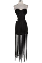 Women's Bandeau Top & Fringe Maxi Skirt Set