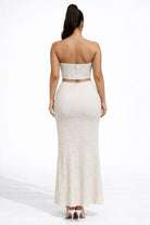 Women's Mint Elan Sculpt Strapless Cutout Mermaid Skirt Set – detail view
