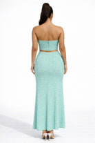 Women's Mint Elan Sculpt Strapless Cutout Mermaid Skirt Set – side view