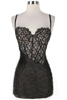Women's Lace Bodice Sweetheart Spaghetti Strap Mini Dress - photo 2